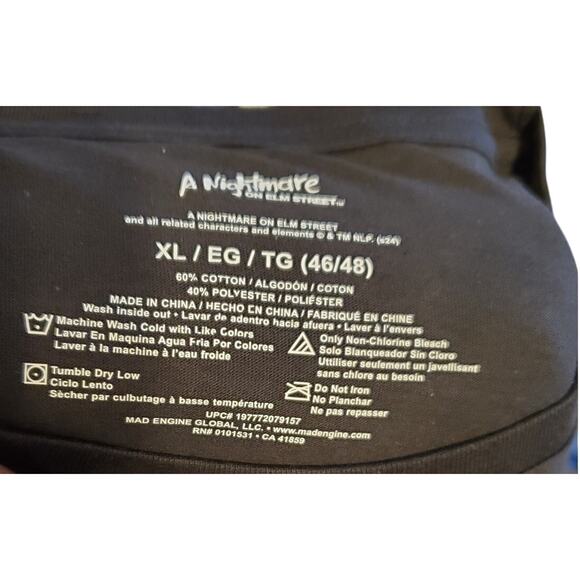 A Nightmare on Elm Street Graphic T-Shirt Claw Catch Black Men's XL Unisex NWT - Picture 5 of 6